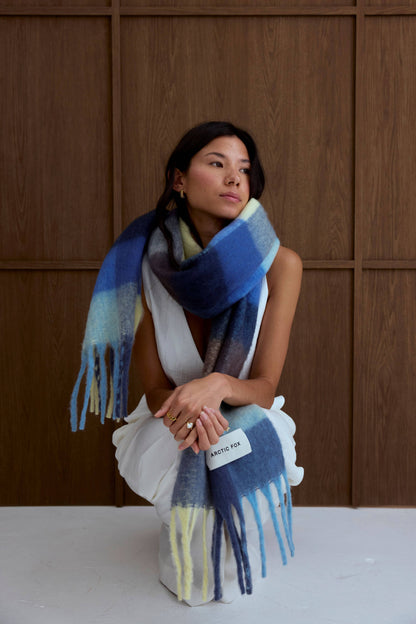 The Reykjavik Scarf - Blue Yellow