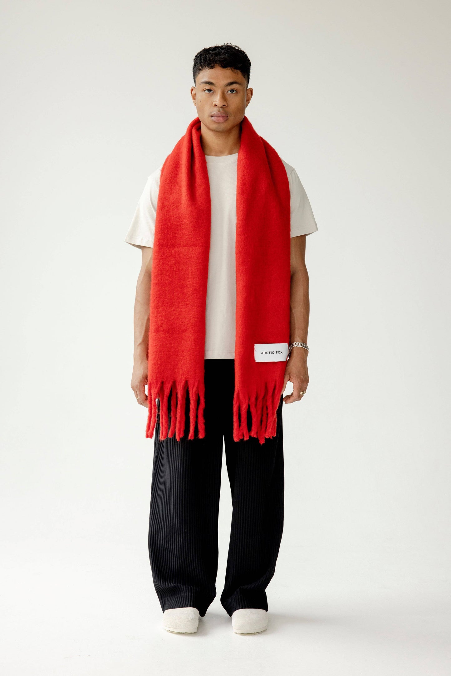 The Stockholm Scarf -Crimson Red