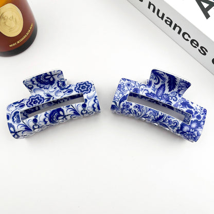 Porcelain Pattern Hair Claw Clip
