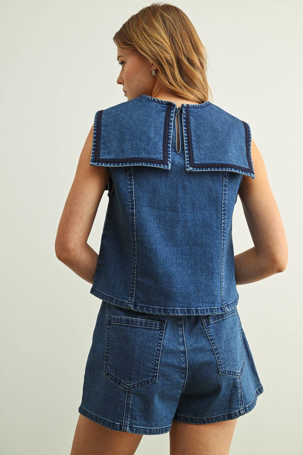 Stretch Denim Shorts
