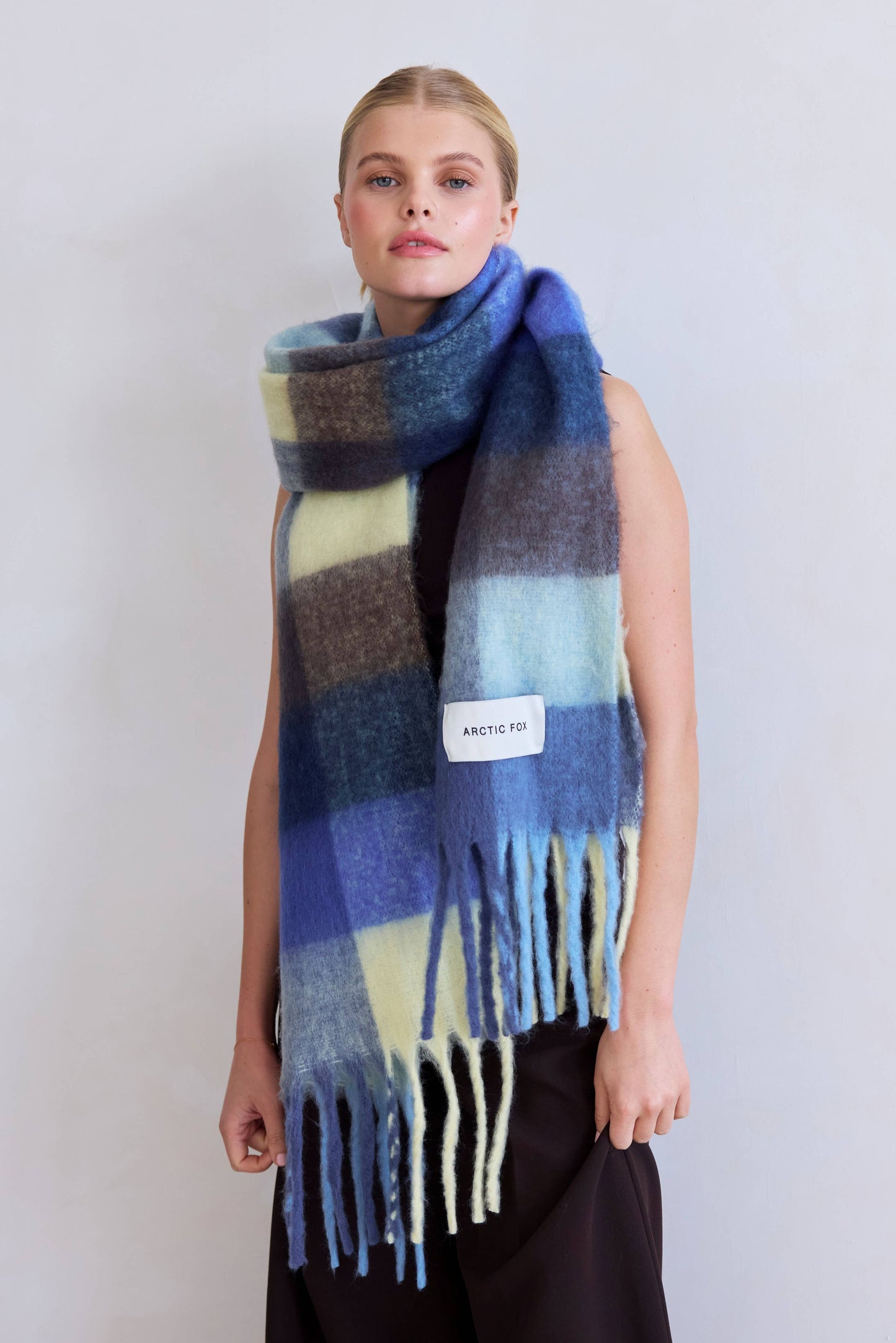 The Reykjavik Scarf - Blue Yellow