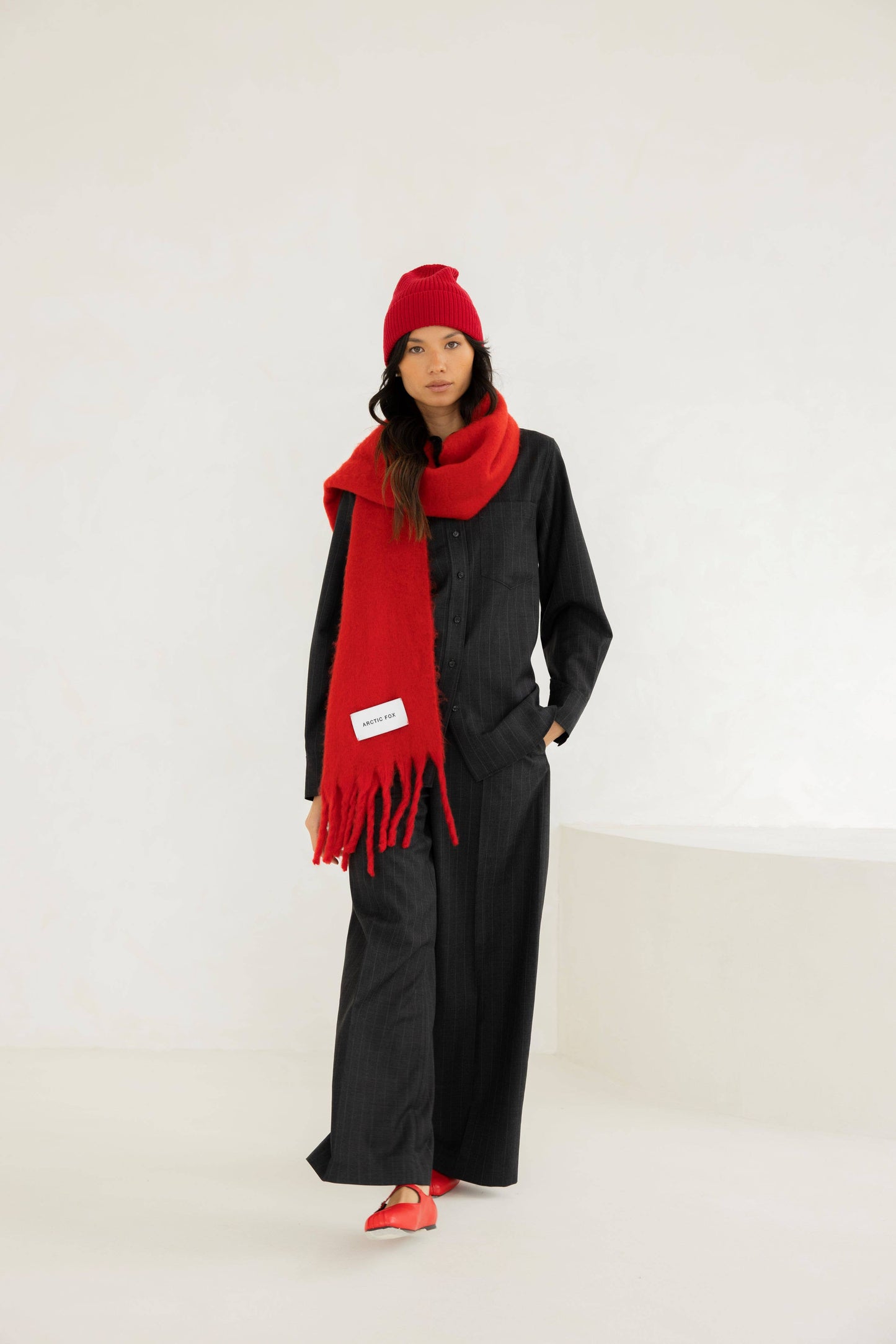 The Stockholm Scarf -Crimson Red