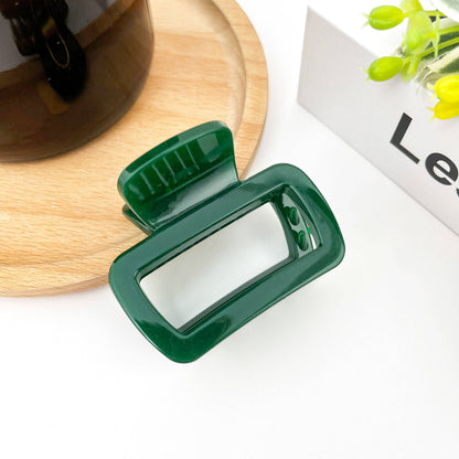 Square Claw Clip with Gold