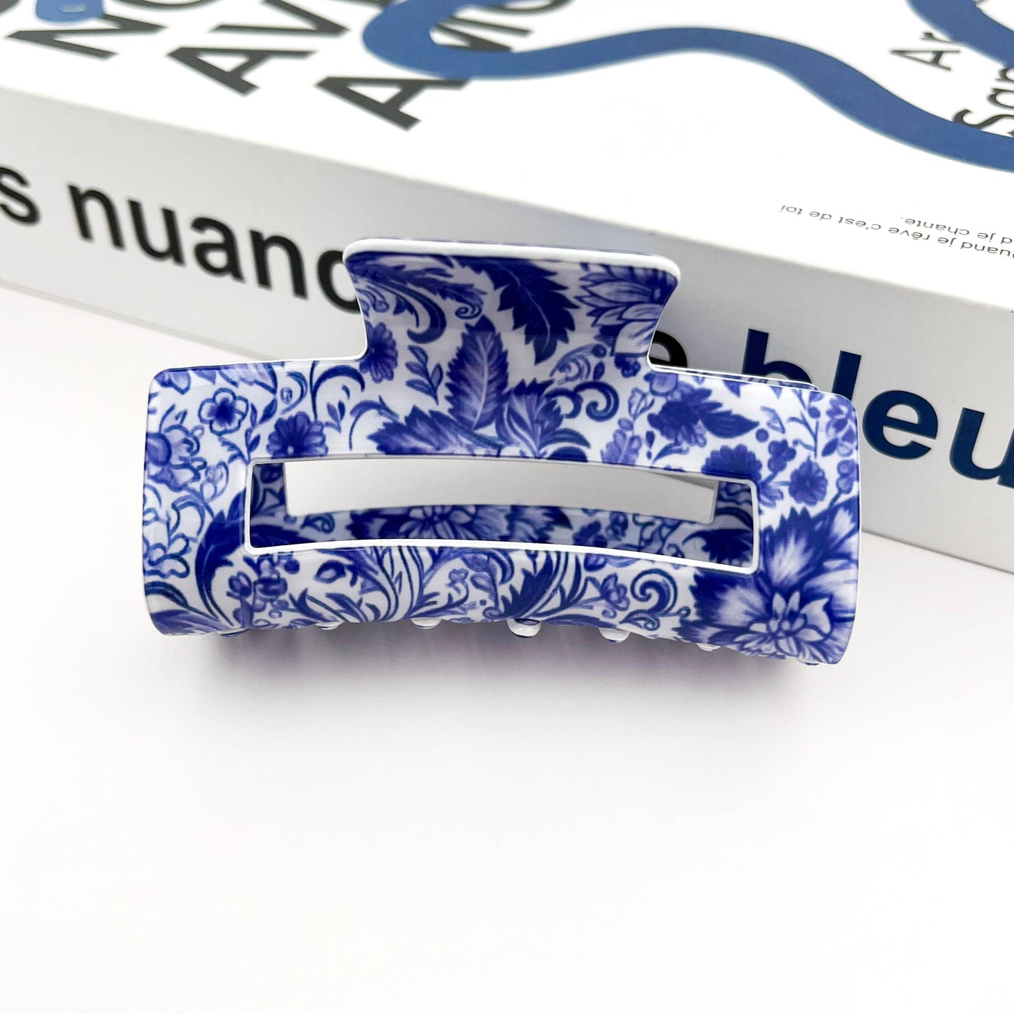 Porcelain Pattern Hair Claw Clip