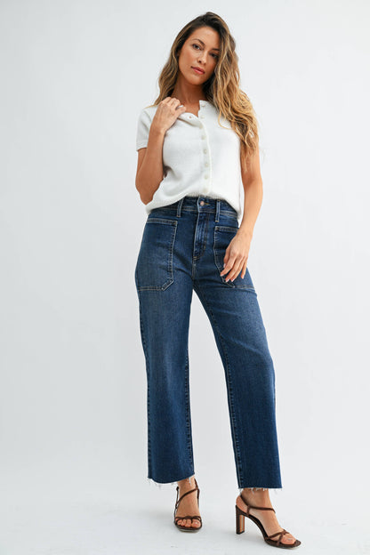 High Rise Utility Wide Leg
