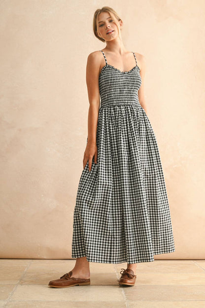Gingham Maxi Dress
