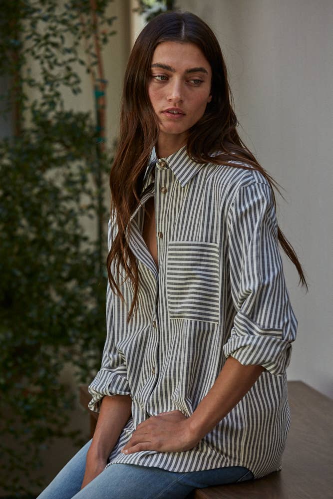 Vincent Button Down - Black