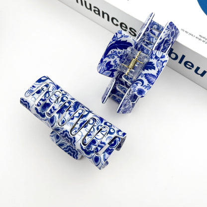 Porcelain Pattern Hair Claw Clip