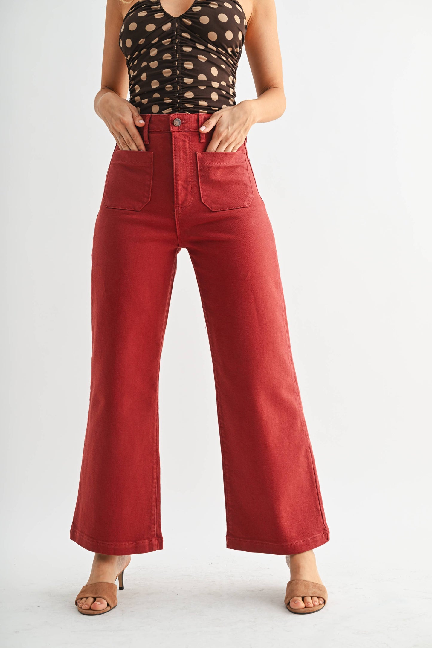 Patch Pocket Wide Leg