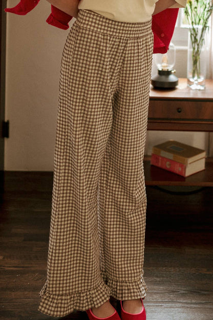 Gingham Girlie Crinkle Pants