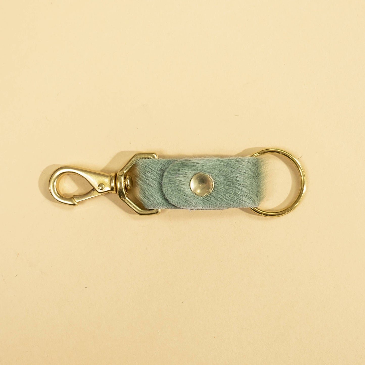 Seafoam Hide Keychain