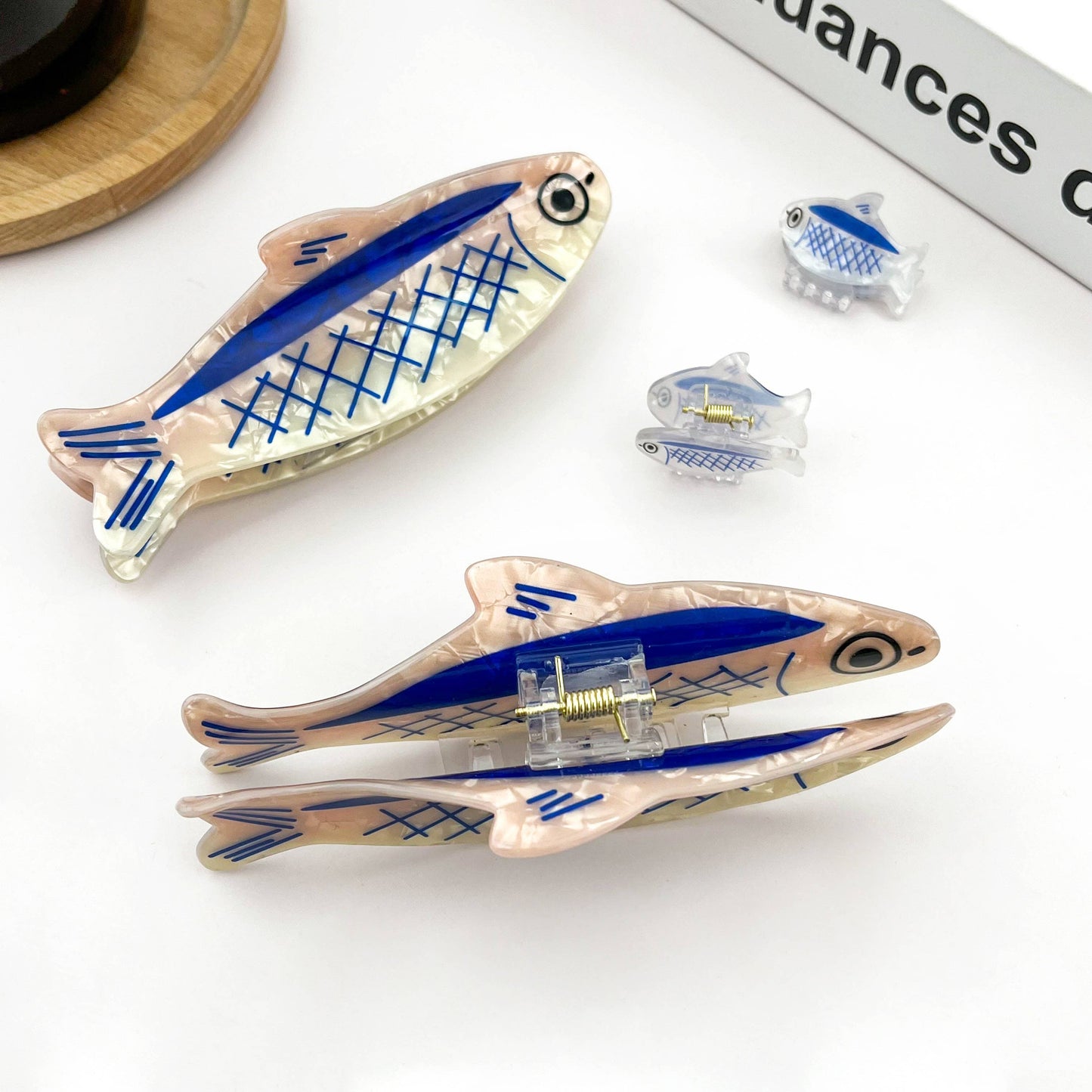 Sardine Claw Clip - Blue