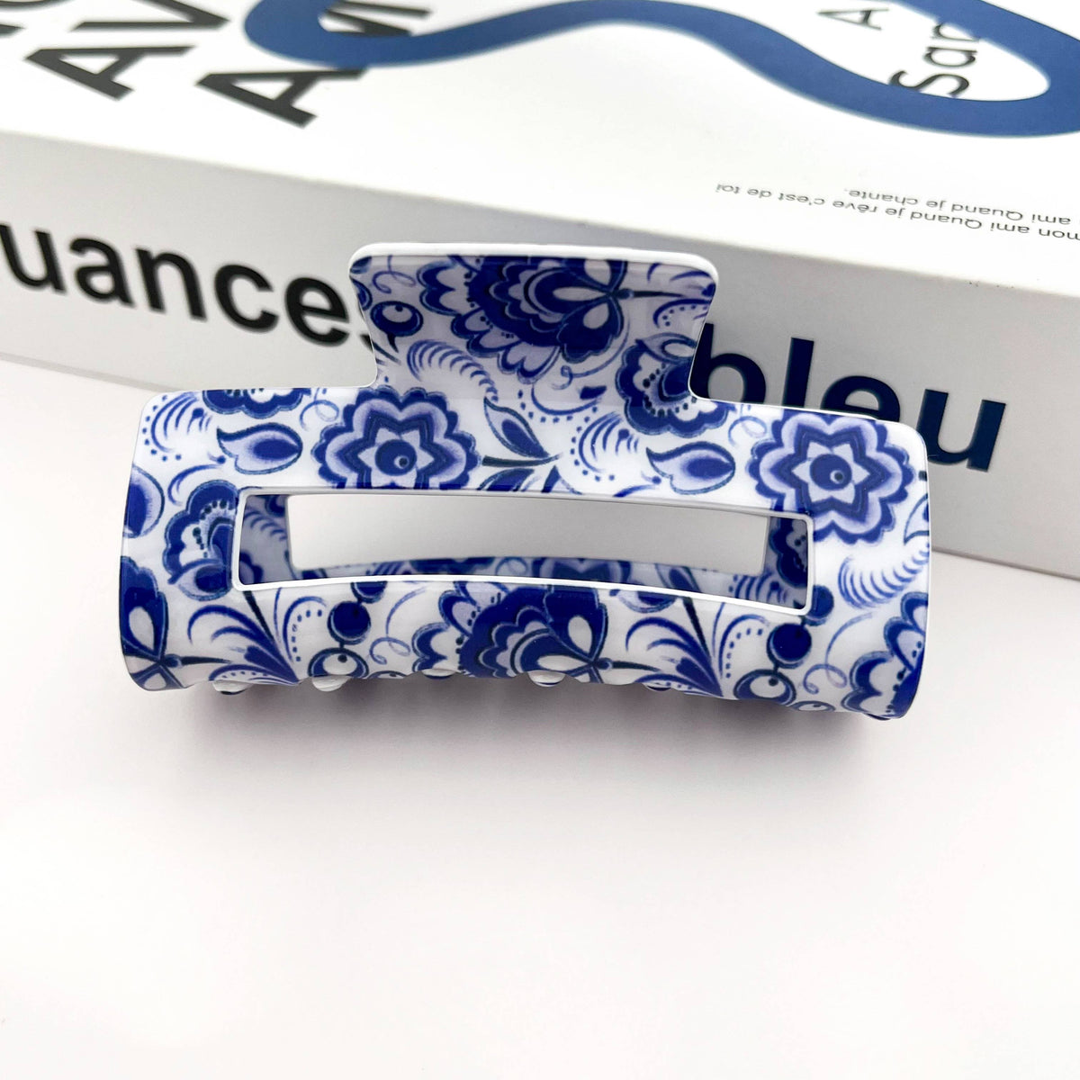 Porcelain Pattern Hair Claw Clip