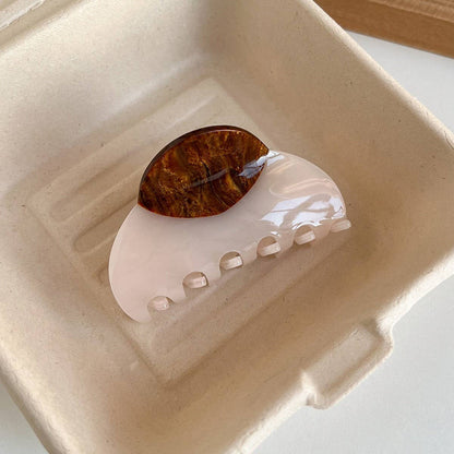 Wood Print Large Claw Clip