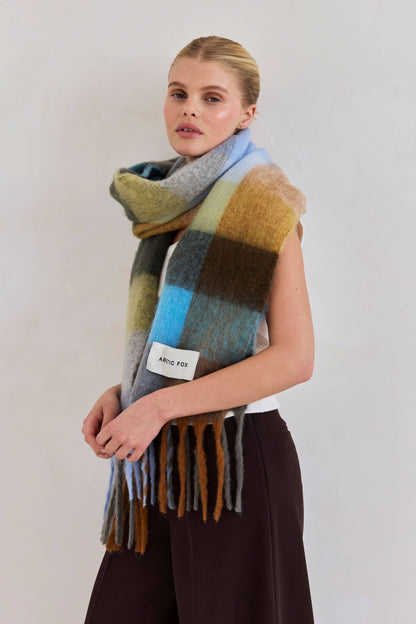 The Reykjavik Scarf - Blue/Orange