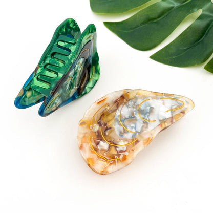 Oyster Shape Hair Claw Clip