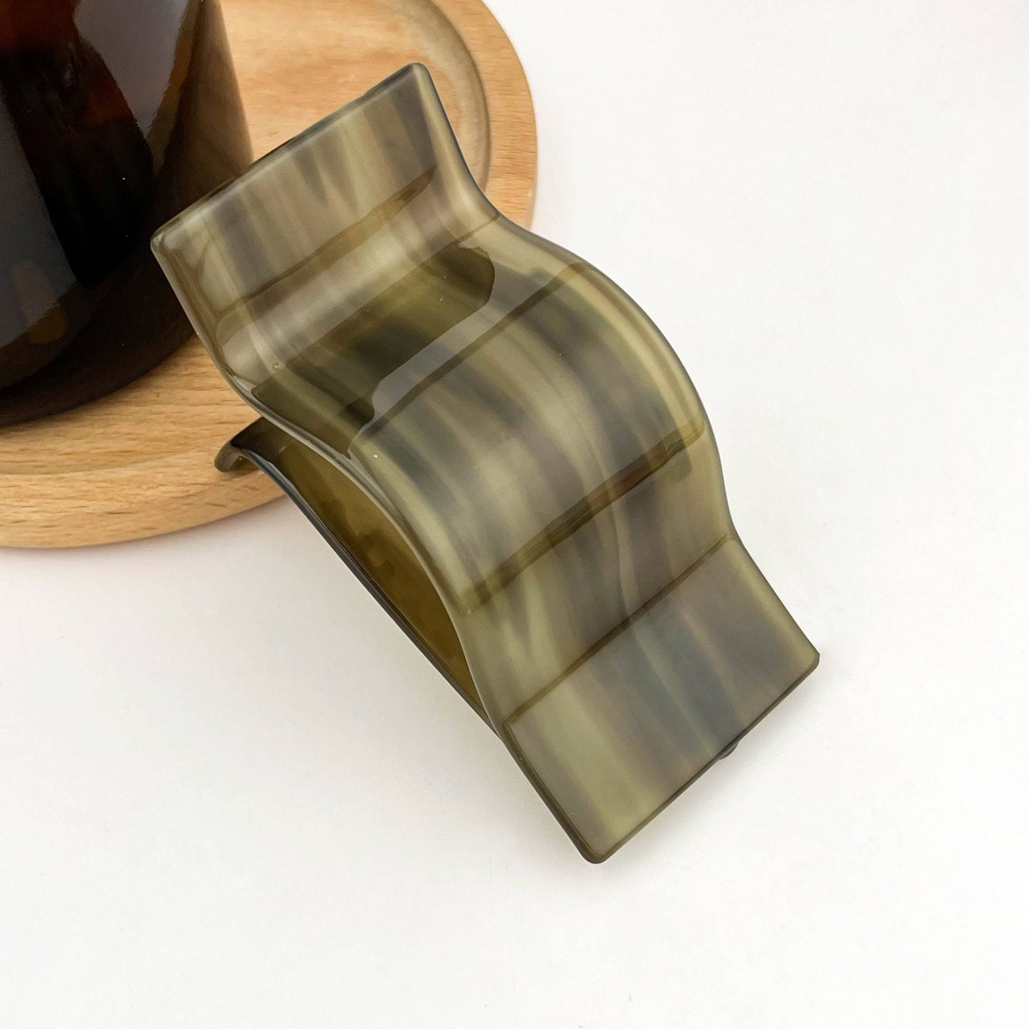 Vintage Acetate Classic Flat Claw Hair Clip