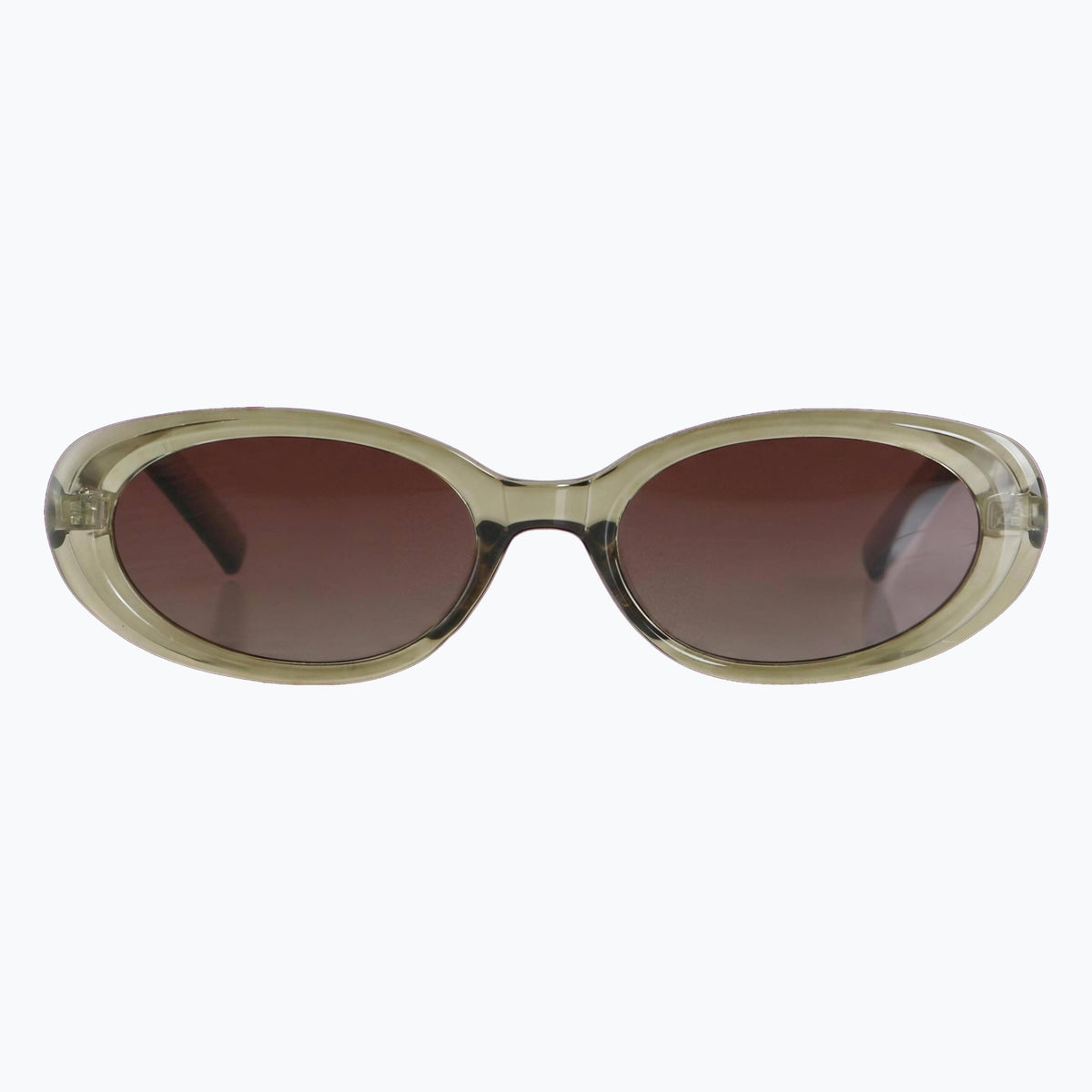Scarlet - Vintage Polarized Oval Sunglasses