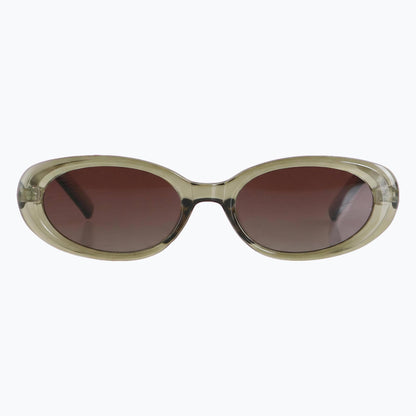 Scarlet - Vintage Polarized Oval Sunglasses
