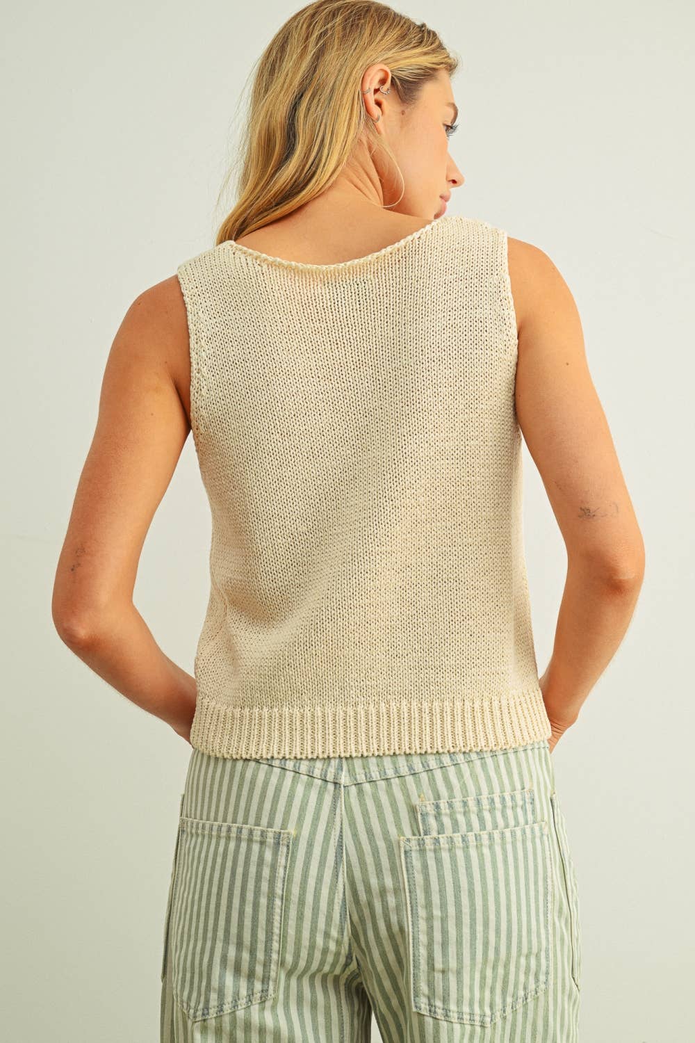 Sleeveless Knit Top