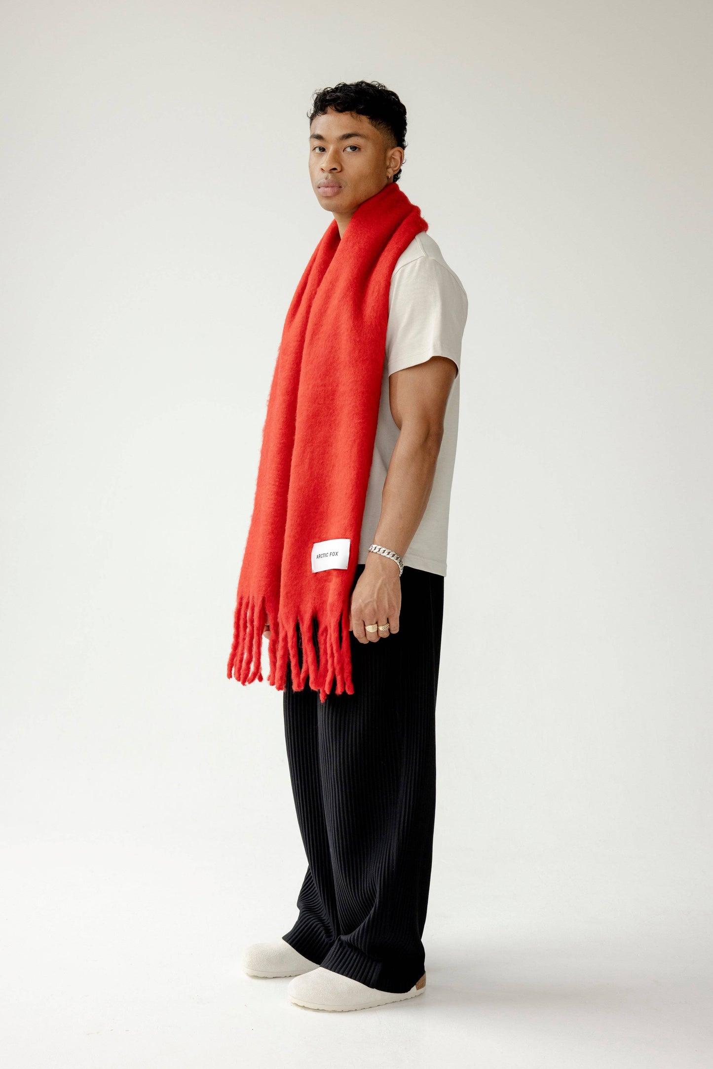 The Stockholm Scarf -Crimson Red