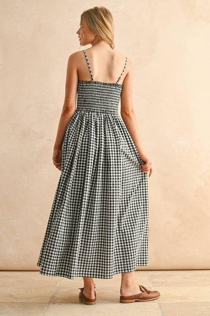 Gingham Maxi Dress