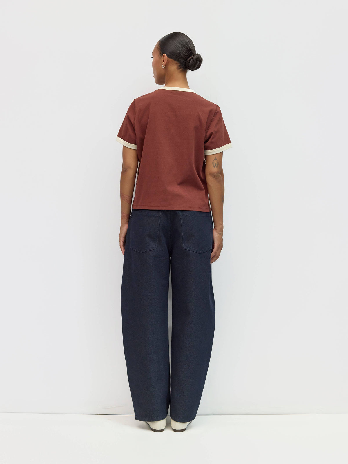 The Retro Sporty Top - Chocolate Cream