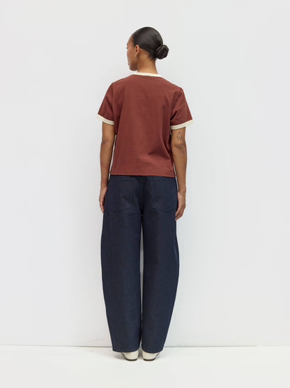 The Retro Sporty Top - Chocolate Cream