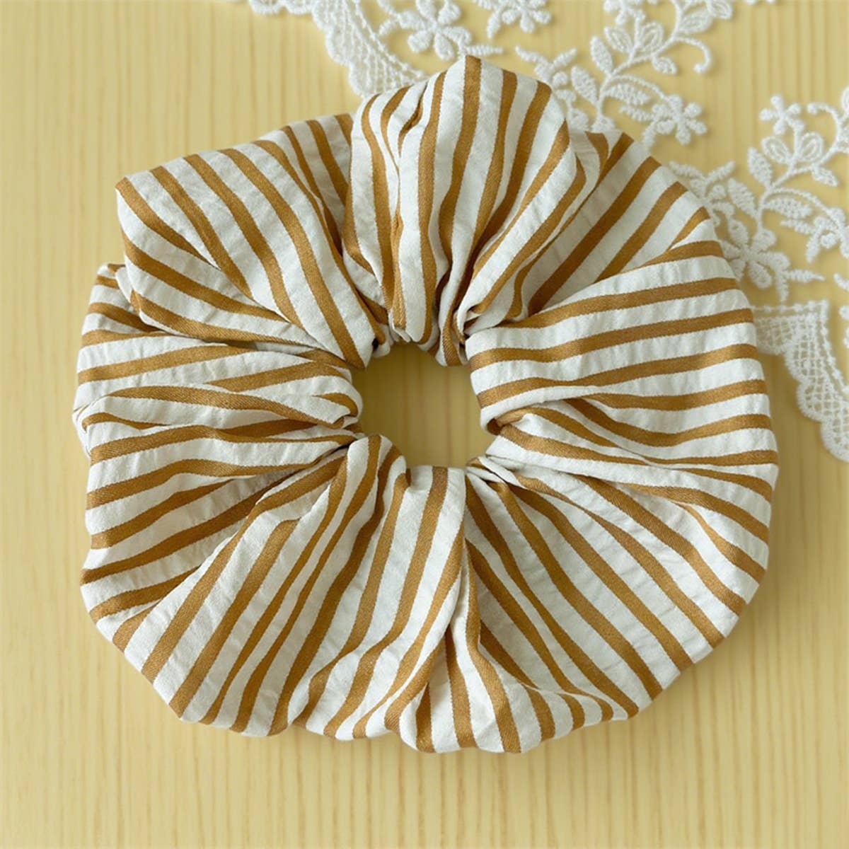 Striped Oversized Scrunchie