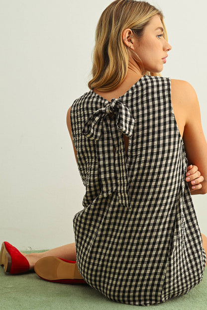 Gingham Mini Dress