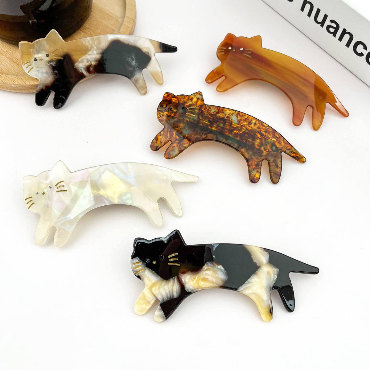 Acetate Cat Hair Clip