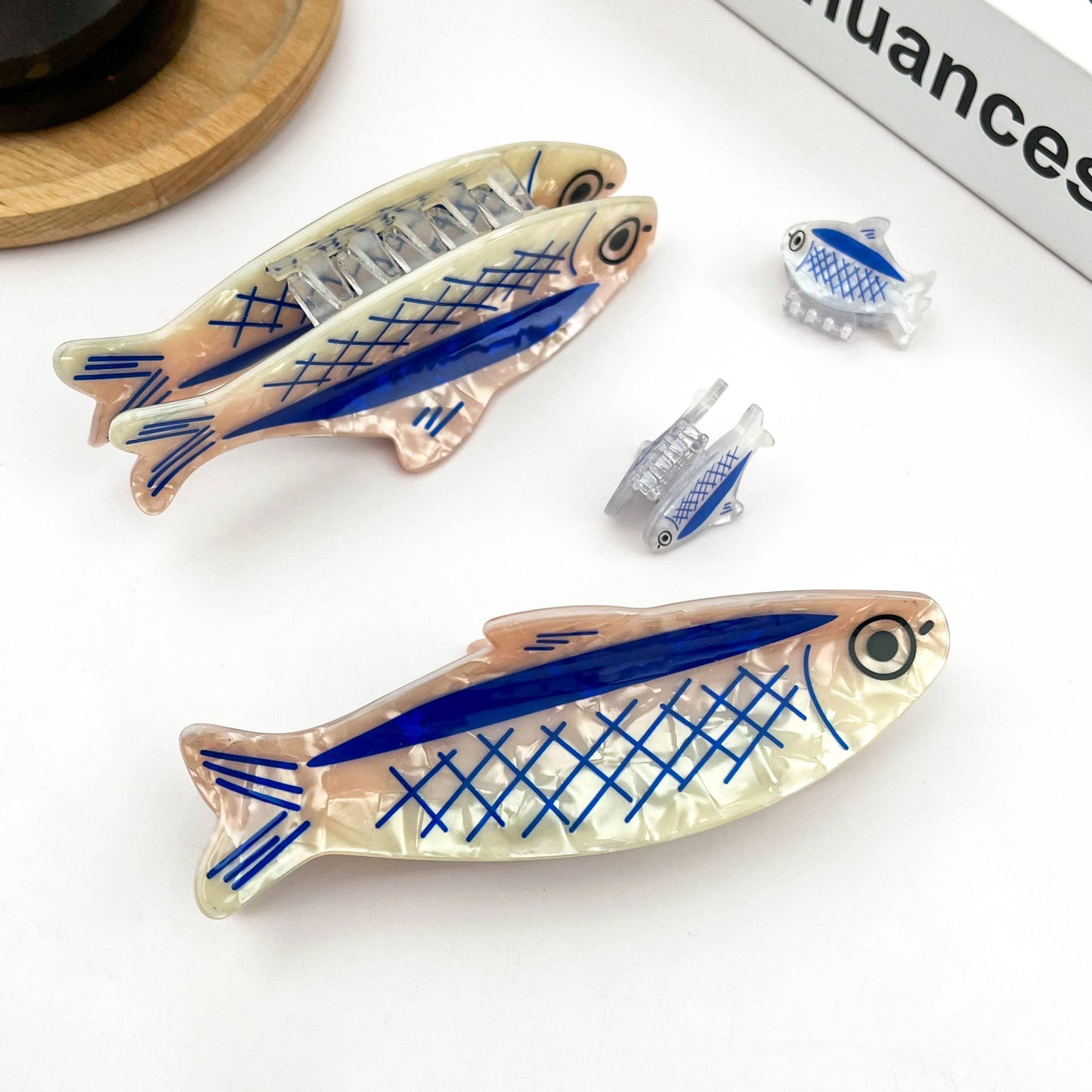 Sardine Claw Clip - Blue