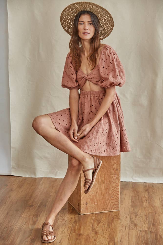 Ebba Eyelet Dress