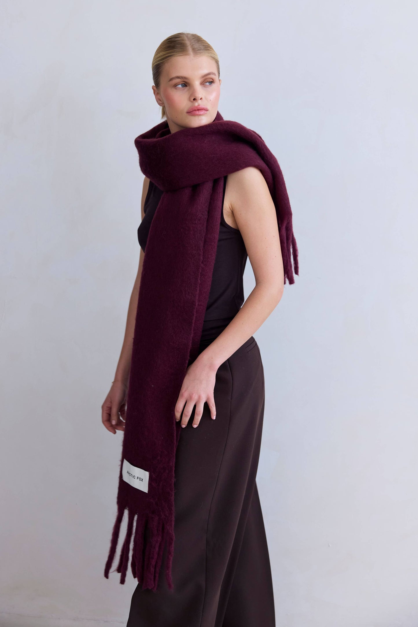 The Stockholm Scarf - Cherry Lacquer