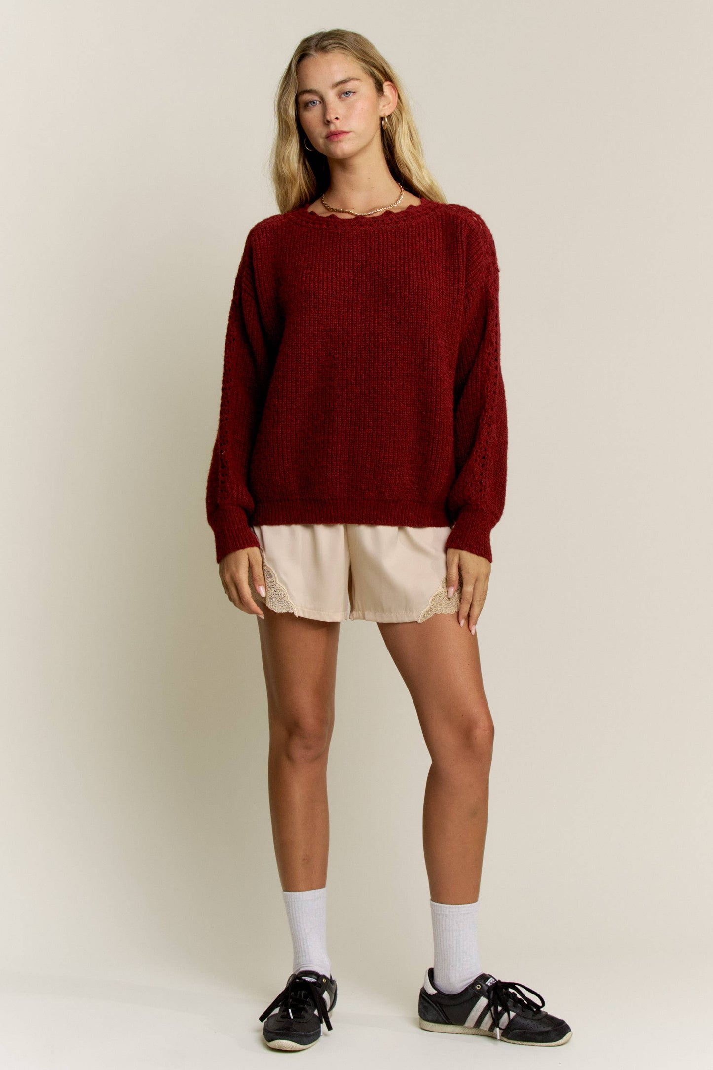 The Cara Crochet Sweater
