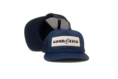 GOOD LUCK TRUCKER Snapback- Dark Blue
