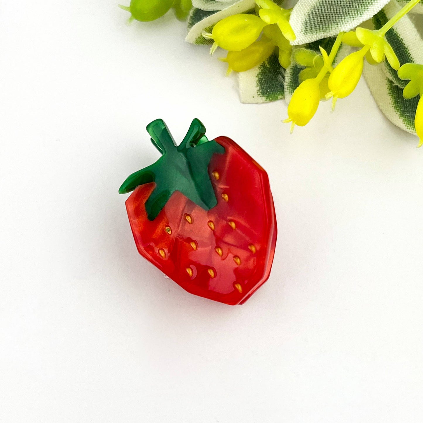 Mini Strawberry Claw Clip
