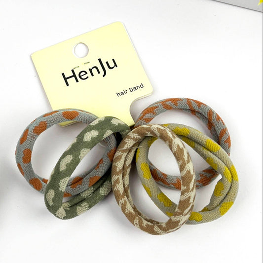 5PCS Seamless Towel Hair Tie Set