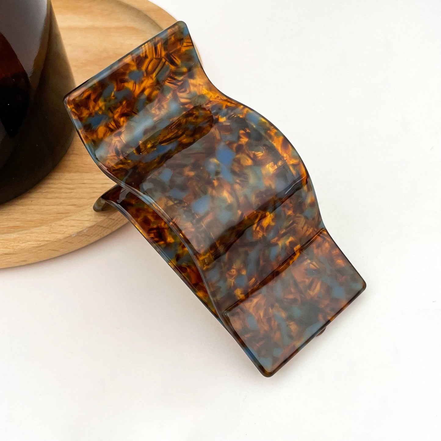 Vintage Acetate Classic Flat Claw Hair Clip