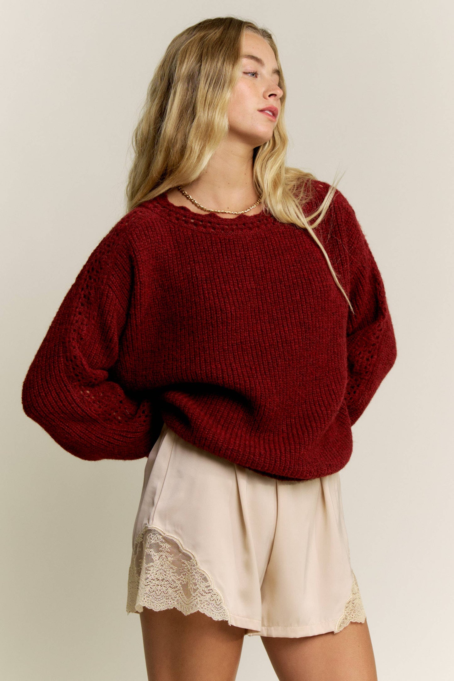 The Cara Crochet Sweater