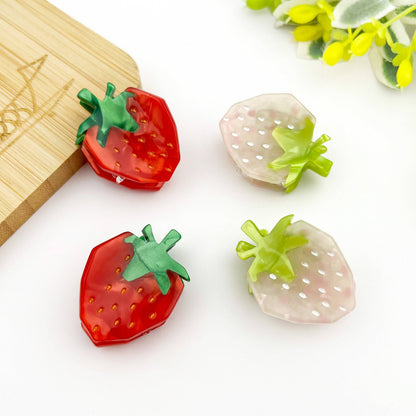 Mini Strawberry Claw Clip