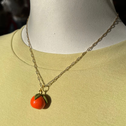 Sweet Tangerine 16" Charm Necklace
