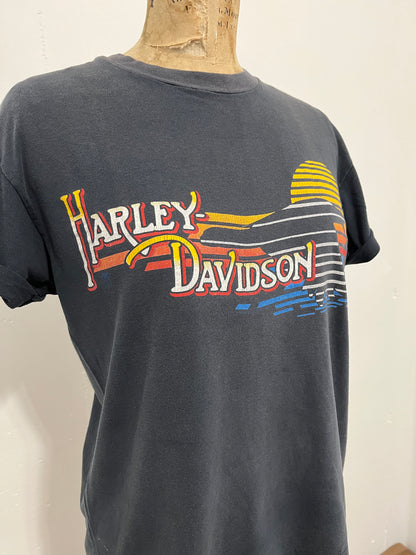 80s Harley Davidson Eagle Sunset Tee