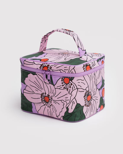 Pink Poppy - Large Cosmetic Case