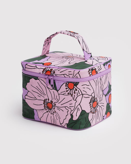 Pink Poppy - Large Cosmetic Case