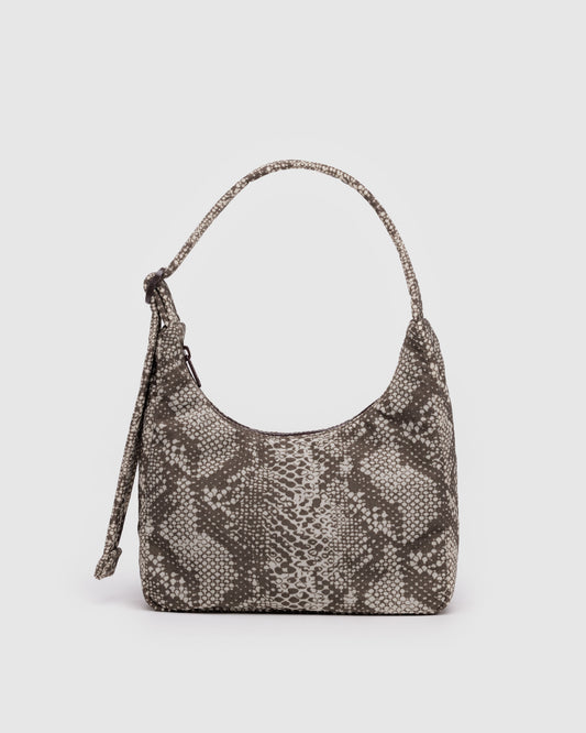 Snakeskin - Mini Nylon Shoulder Bag