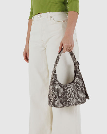 Snakeskin - Mini Nylon Shoulder Bag