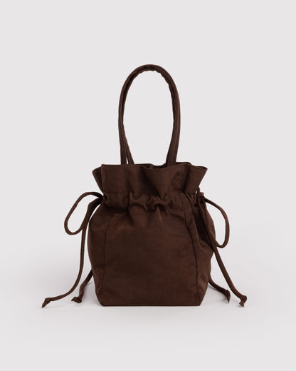 Coffee - Nylon Drawstring Bag