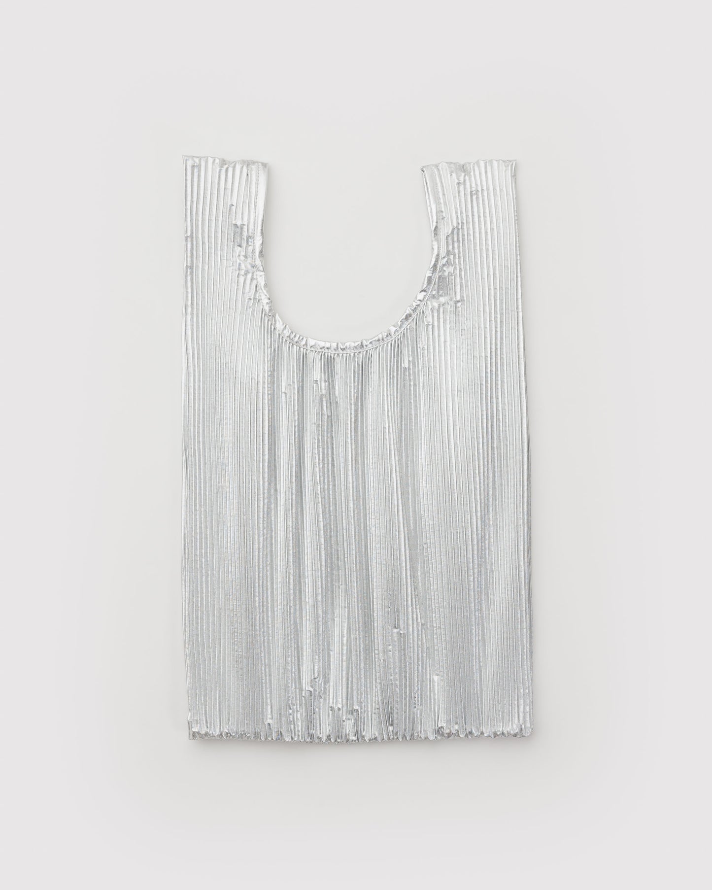 Chrome Metallic - Pleated Baggu