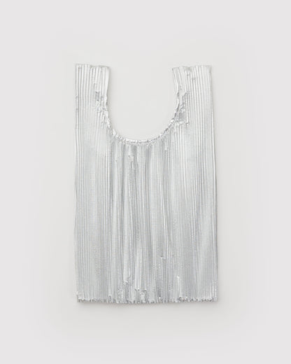 Chrome Metallic - Pleated Baggu